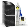 4 Adet Güneş Paneli ile Çalışan Hegel 96 Volt Dc Pompalı Sulama Paketi - Max.90 Metre - Max.7.5 Ton Su