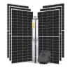 6 Adet Güneş Paneli ile Çalışan GMG 110 Volt Dc Pompalı Sulama Paketi - Max.140 Metre - Max.6 Ton Su