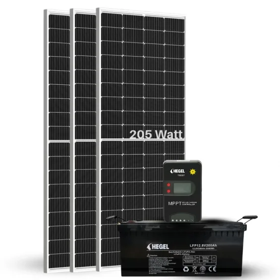 3 Panelli Karavan DC Solar Paket - Güneş Enerjili Lityum Akülü Sistem