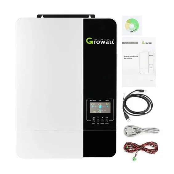 Growatt 3.5KW 3500 Watt Tam Sinüs Akıllı İnverter 48V 80A MPPT Paralellenebilir İnverter