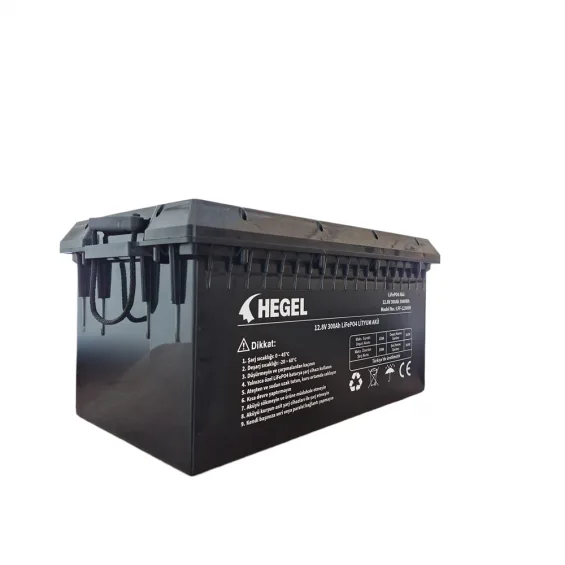Hegel 12.8V 300Ah LiFePO4 Lityum Akü + Bluetooth