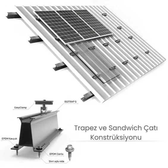 Trapez ve Sandwich Çatı Konstrüksiyonu