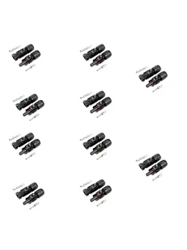 4-6mm Solar Kablo Uyumlu 1000V MC4 Güneş Paneli Bağlantı Konnektör Seti - 10 Adet