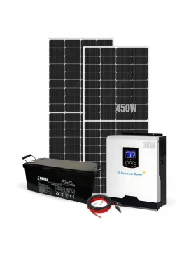 Lityum Akülü Buzdolabı + Tv + Aydınlatma Çalıştıran Güneş Enerjisi Paketi - Günlük 5.4KW - 10.9KW Üretim