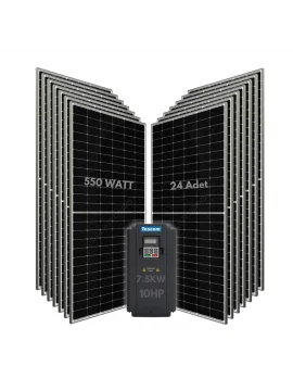 7.5KW 10HP 3Faz 380V Güneş Paneli ile Dalgıç Pompa Sistemi