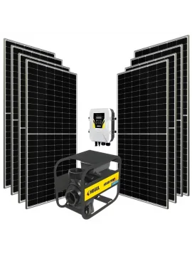 8 adet Güneş Paneli ile Çalışan 2200 Watt Salyangoz Yüzey Pompalı Tarımsal Sulama Paketi