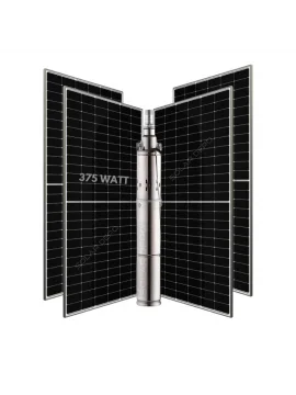 4 adet Güneş Paneli ile Çalışan 48 Volt Sulama Paketi - Max.90 Metre - Max.2m³ Su