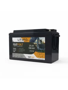NuoVolt 25.6V 100Ah Lityum Akü - LiFePo4 Batarya Akü