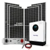 Minimalist Yaşam Alanı için Buzdolabı + TV + Aydınlatma Lityum Akülü Solar Paket