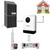 Lityum Akülü Solar Pompalı Bağ Evi Paketi - Buzdolabı + TV+ Aydınlatma + 110V Dalgıç Pompa