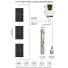 Hegel 72 Volt DC Solar Dalgıç Pompa - Max.90 Metre - Max.4 Ton Su