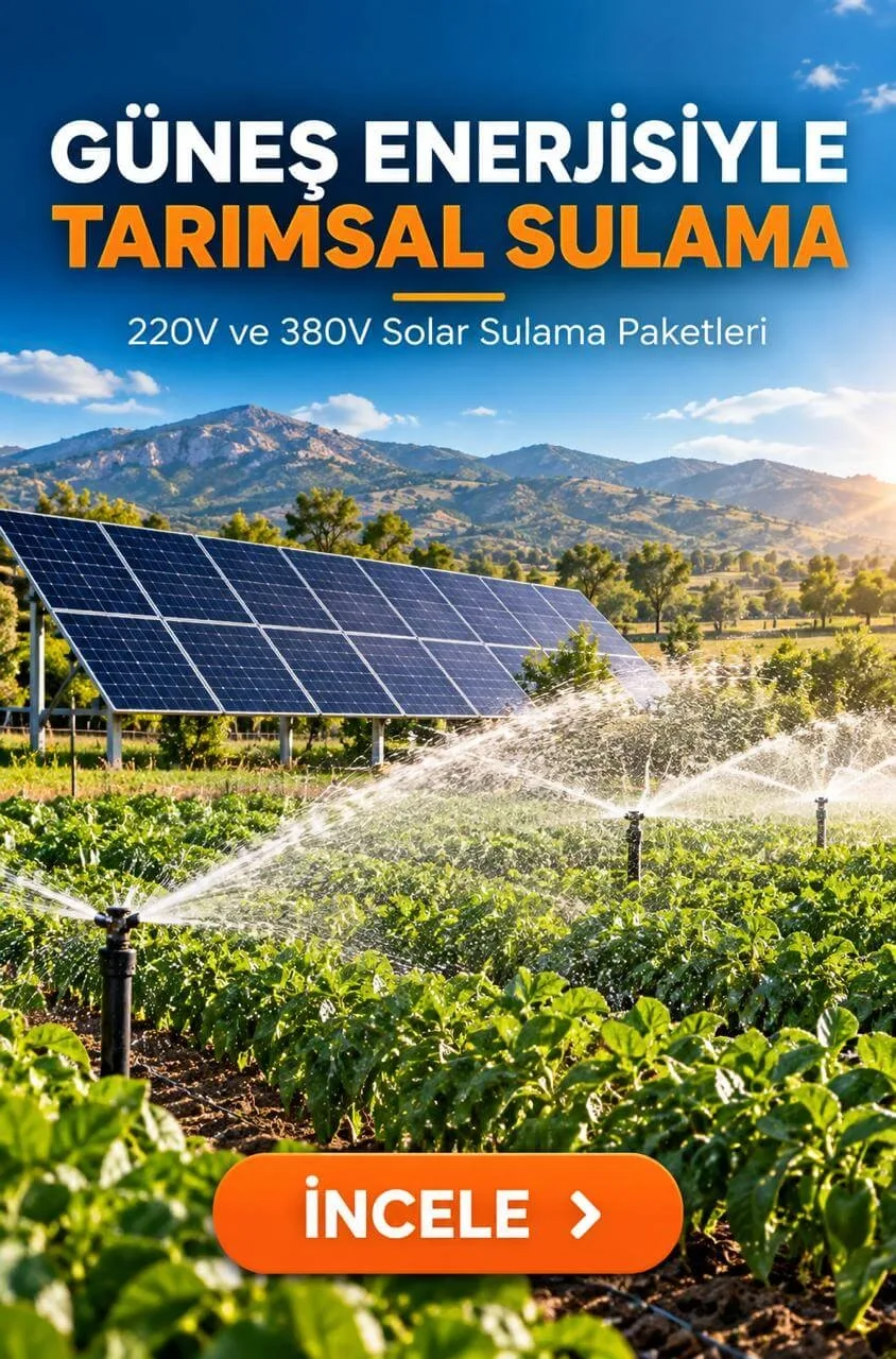 220V ve 380V Solar Sulama Paketleri