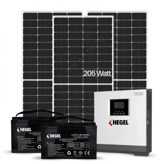 3 adet Güneş Panelli Ekonomik Güneş Enerjisi Paketi - Mini Buzdolabı + Tv + Aydınlatma Çalıştıran Solar Paket