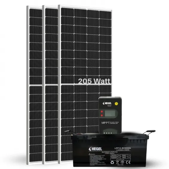3 Panelli Karavan DC Solar Paket - Güneş Enerjili Lityum Akülü Sistem