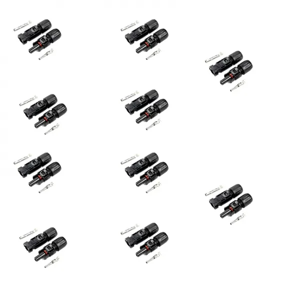 4-6mm Solar Kablo Uyumlu 1000V MC4 Güneş Paneli Bağlantı Konnektör Seti - 10 Adet