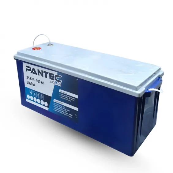 Pantec 25.6V 100Ah LiFePO4 Lityum Akü