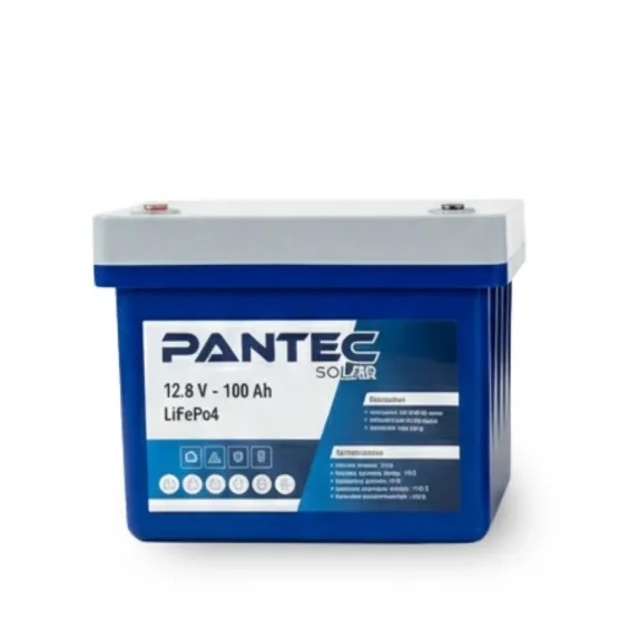 Pantec Lityum Akü 12.8V 100Ah LiFePo4 Batarya Akü