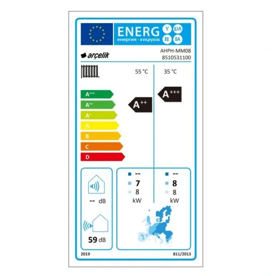 Arçelik 16 KW Isı Pompası - Monoblok İnverter