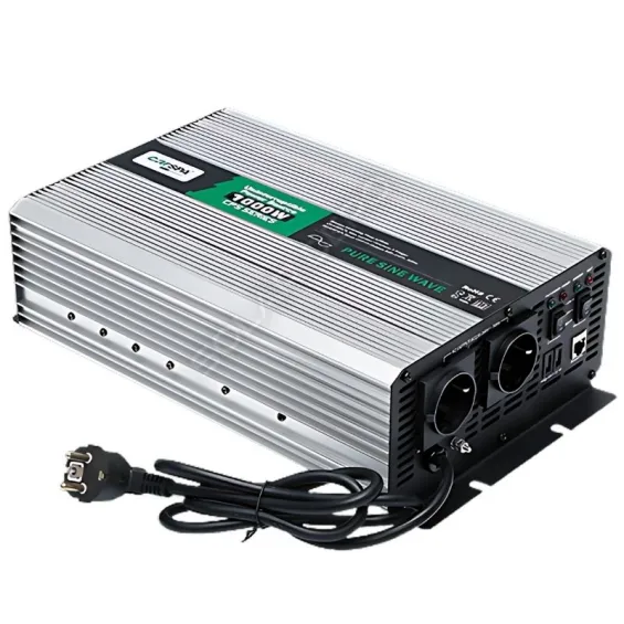 Carspa 1KW 1000 Watt 12 Volt Tam Sinüs Karavan İnverteri - Şebekeden Şarjlı