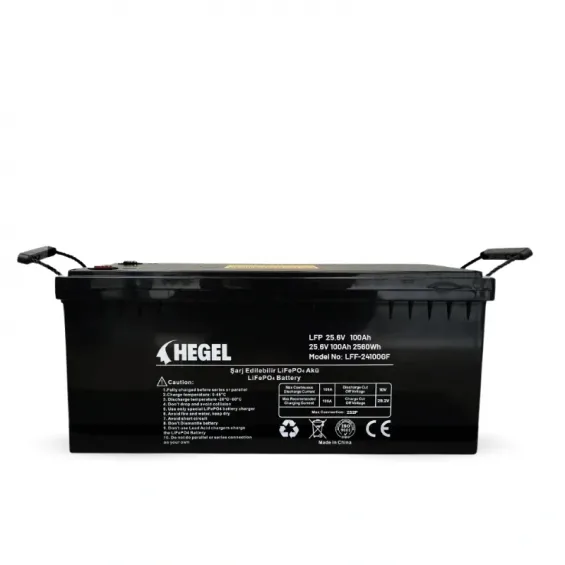 Hegel 100Ah 25.6V LiFePO4 Lityum Akü + Bluetooth