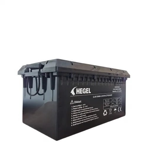 Hegel 12.8V 300Ah LiFePO4 Lityum Akü + Bluetooth