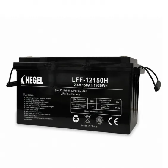 Hegel 12.8V 150Ah LiFePO4 Lityum Akü + Bluetooth