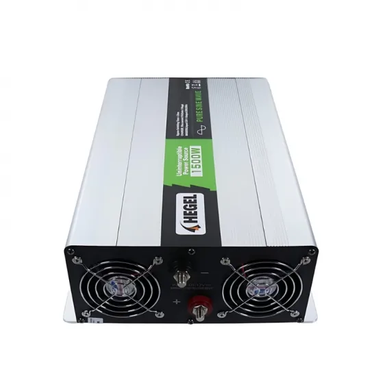 Hegel 1.5KW 1500 Watt 12 Volt Tam Sinüs Karavan İnverteri - Şebekeden Şarjlı