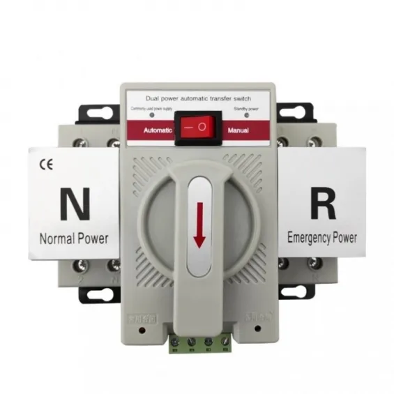 Hegel 63A 220V Monofaze Otomatik-Manuel Transfer Switch