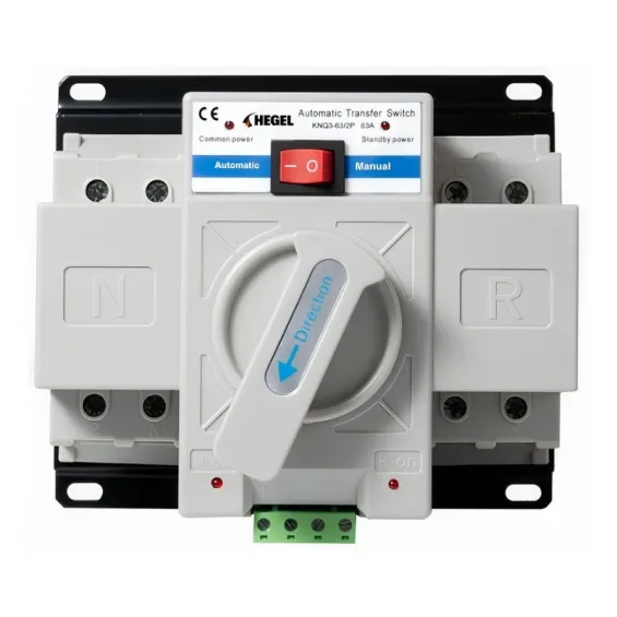 Hegel 63A 230V Monofaze Otomatik-Manuel Transfer Switch