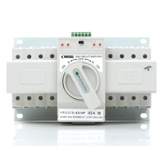 Hegel 63A 400V Trifaze Otomatik-Manuel Transfer Switch