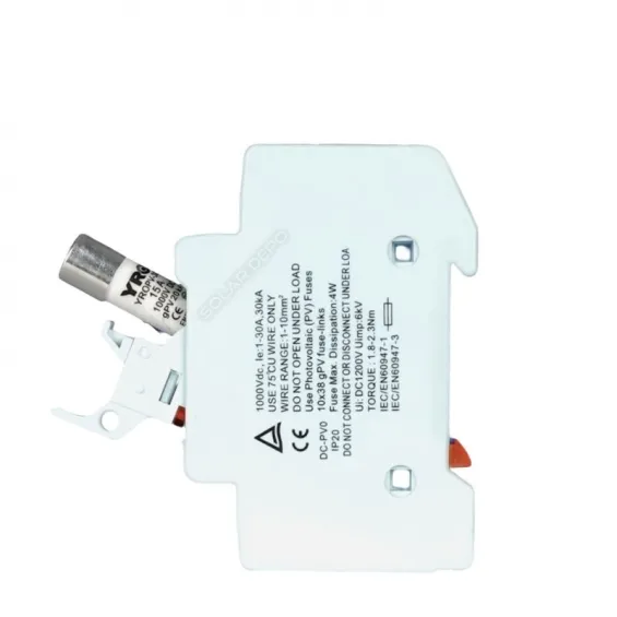 Hegel DC 1000V 20KA Kartuş Yuvası + Hegel DC 20A 1000V Kartuş Sigorta