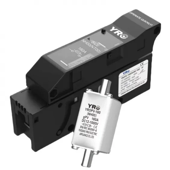 Hegel DC Bıçaklı 1000V 160A Sigorta Yuvası + Hegel DC Bıçaklı 100A 1000V Sigorta