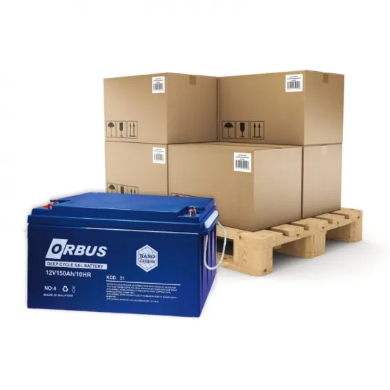 Orbus Jel Akü 150Ah 12V İthal Derin Döngü - 24 Adet Palet
