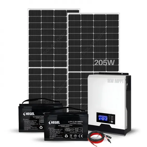 Küçük Bağ Evleri İçin Güneş Enerjisi Paketi - Mini Buzdolabı ve Aydınlatma İçin İdeal