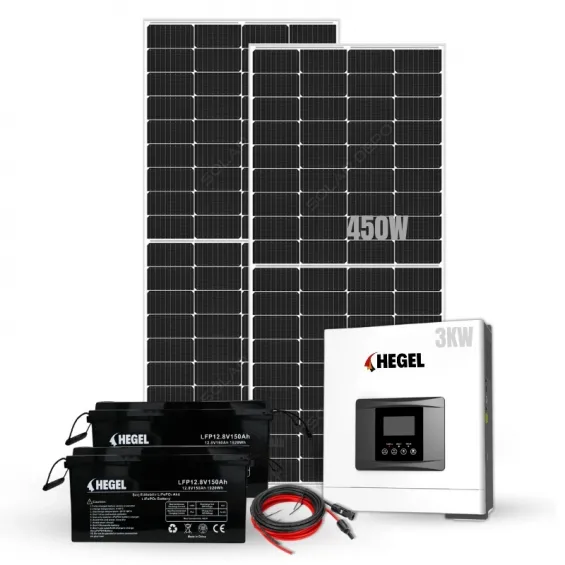 Lityum Akülü Buzdolabı + Tv + Aydınlatma Çalıştıran Güneş Enerjisi Paketi - Günlük 5.4KW - 10.9KW Üretim