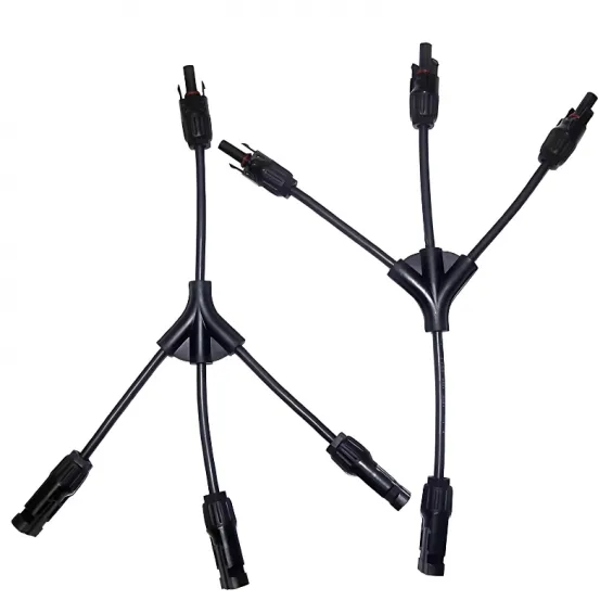 MC4 30cm Kablolu 3lü Y Tipi Paralelleme Güneş Paneli Bağlantı Konnektörü