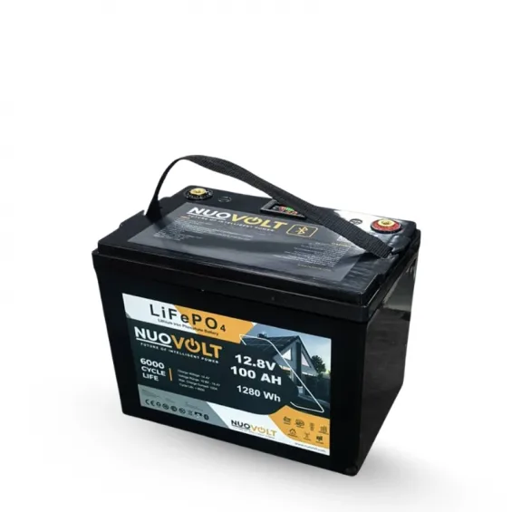 NuoVolt 12.8V 100Ah Lityum Akü - LiFePo4 Batarya Akü