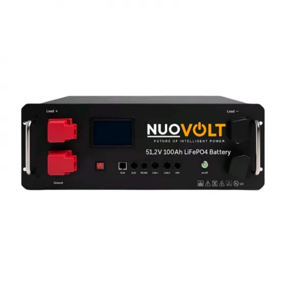NuoVolt 51.2V 100Ah - 5.12 kWh LiFePO4 Kaset Tipi Lityum Akü