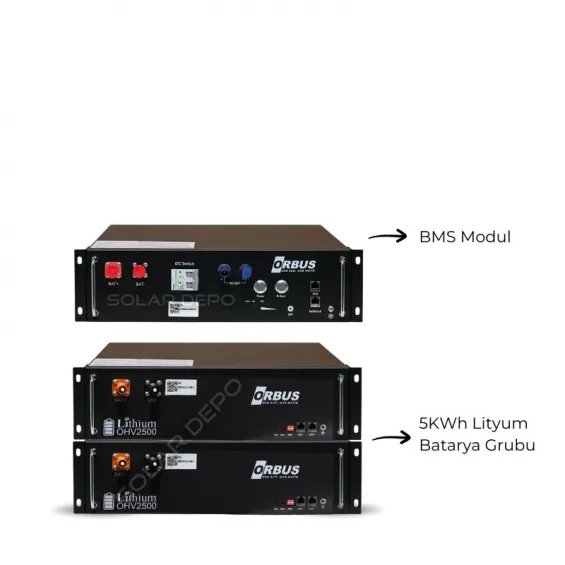 Orbus Lityum Akü 110HV 2.5Kwh LiFePo4 Batarya Akü