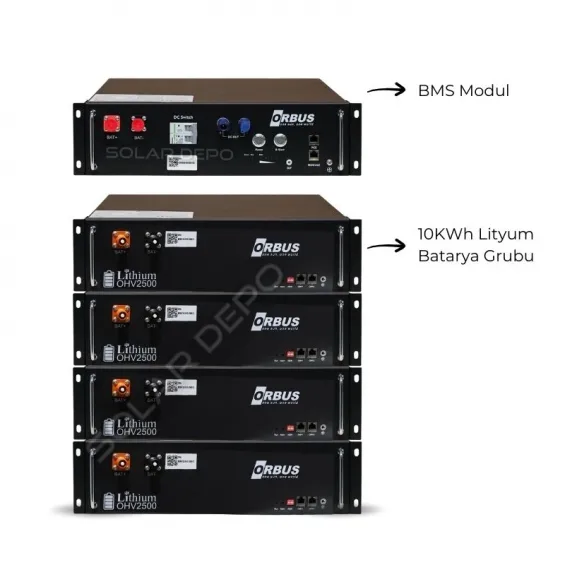 Orbus Lityum Akü 110HV 2.5Kwh LiFePo4 Batarya Akü