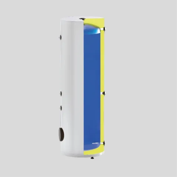 Solimpeks 300 Litre Dikey Emaye Akümülasyon Tankı