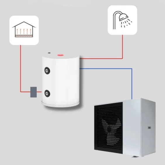Solimpeks Solibuffer 50 Litre Kapasiteli Isı Pompası İçin Buffertank