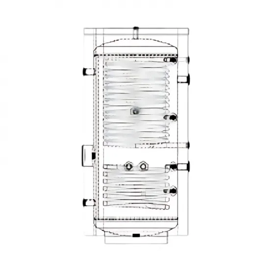 Solimpeks Solikombi 1000 Litre Çift Serpantinli Boyler