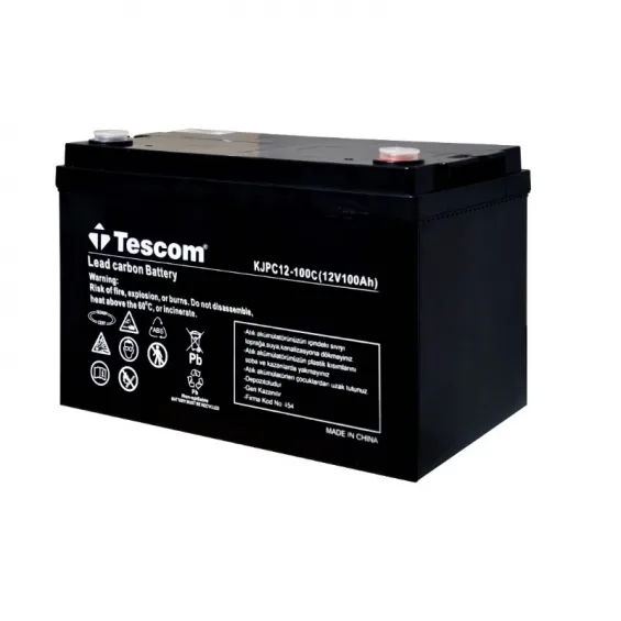 Tescom 100Ah 12V İthal Kurşun Karbon Akü