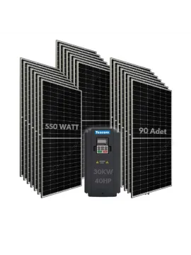 30KW 40HP 3Faz 380V Güneş Paneli ile Dalgıç Pompa Sistemi