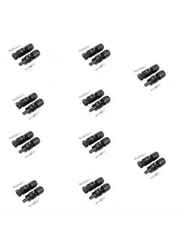 4-6mm Solar Kablo Uyumlu 1000V MC4 Güneş Paneli Bağlantı Konnektör Seti - 10 Adet