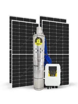 4 Adet Güneş Paneli ile Çalışan Hegel 110 Volt Dc Pompalı Sulama Paketi - Max.200 Metre - Max.4.5 Ton Su