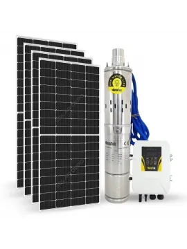 4 Adet Güneş Paneli ile Çalışan Hegel 96 Volt Dc Pompalı Sulama Paketi - Max.90 Metre - Max.7.5 Ton Su