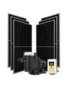 6 adet Güneş Paneli ile Çalışan Hegel 1200 Watt Solar Havuz Pompası