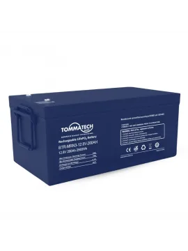TommaTech 25.6V 200Ah Şarj Edilebilir LiFePO4 Lityum Batarya + LED göstergeli